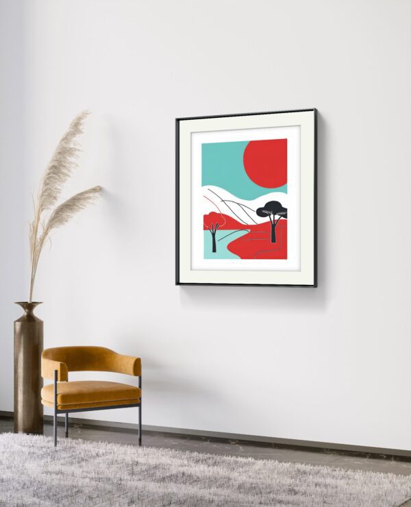 “Eclipse of Geometry” - Modern Abstract Wall Art