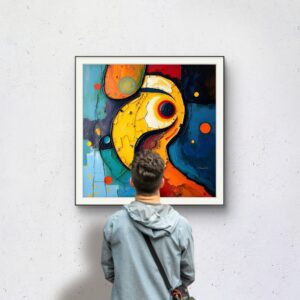 "Vibrant Abstract Parrot - Modern Art Painting"