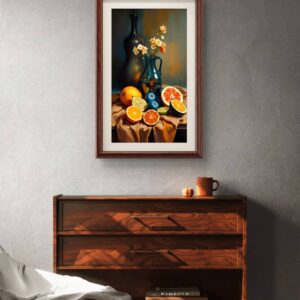 Vibrant Still Life with Citrus and Flowers II